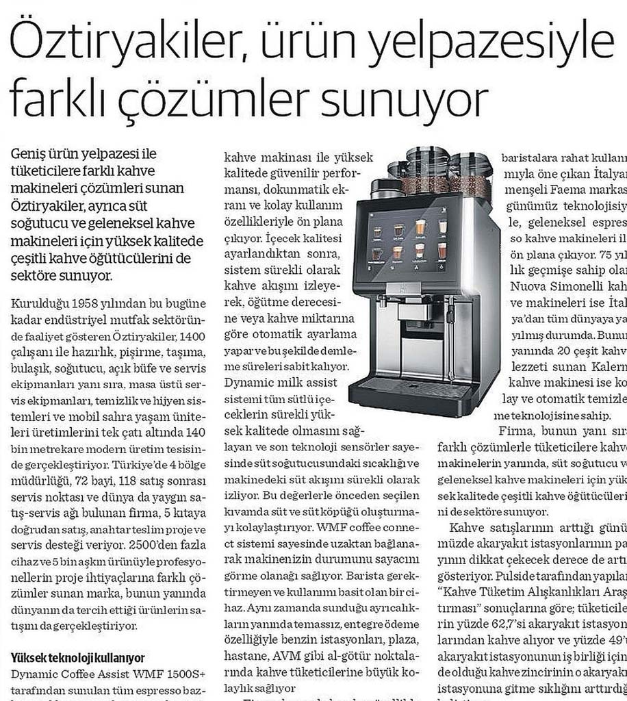 Öztiryakiler, Ürün Yelpazesiyle Farklı Çözümler Sunuyor