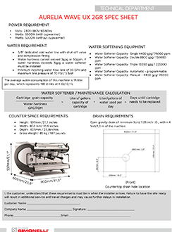 NUOVA SIMONELLI - AURELIA WAVE UX 2GR